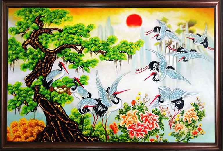 Tranh phong thuy Tung hac dien nien