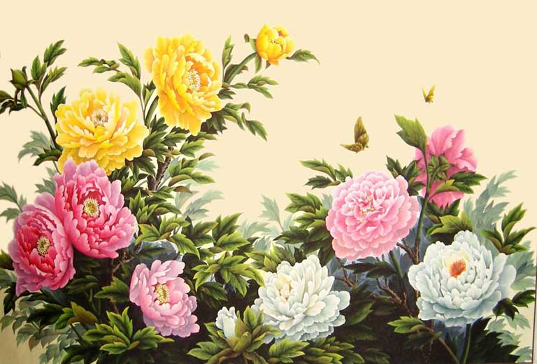 Tranh phong thuy hoa Mau Don