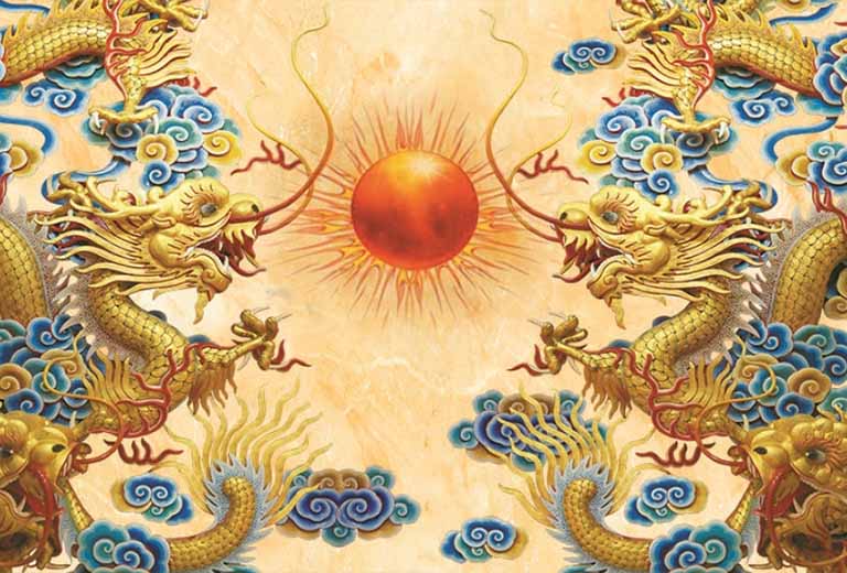 tranh rong phong thuy