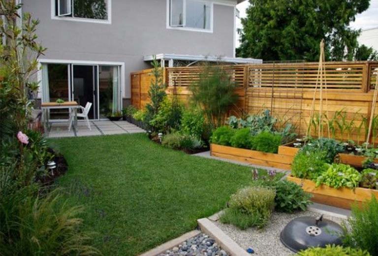 nha co san truoc rong, san sau nho