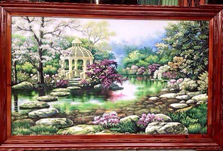 tranh da quy long chau bao ngoc