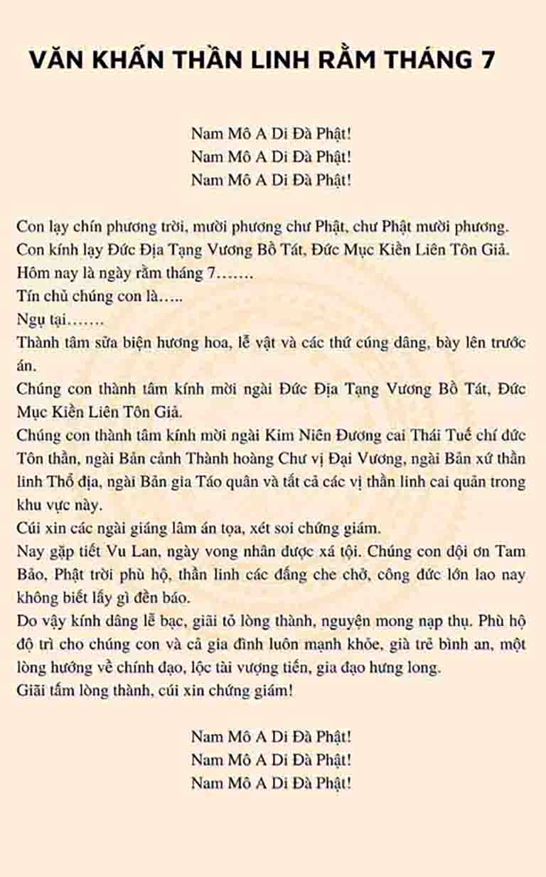 van khan than linh ram thang 7