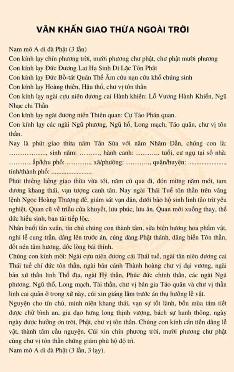 bai van khan giao thua ngoai troi